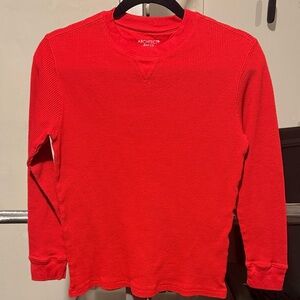 Architect Vibrant Red Waffle Knit Top